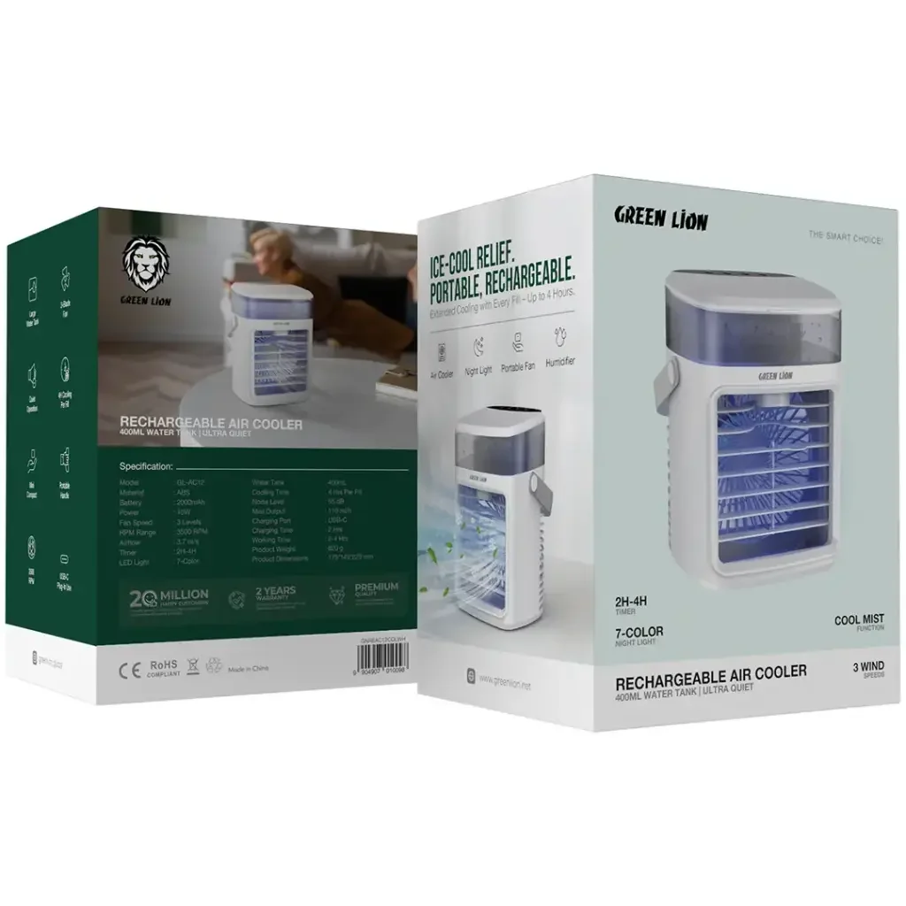 Green Lion Rechargeable Air Cooler - Image 2